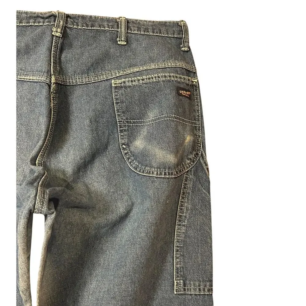 Vintage 70's DEE CEE Medium Wash Mid-Rise Straight Jeans Men's Size W36 x L34 - Picture 10 of 10